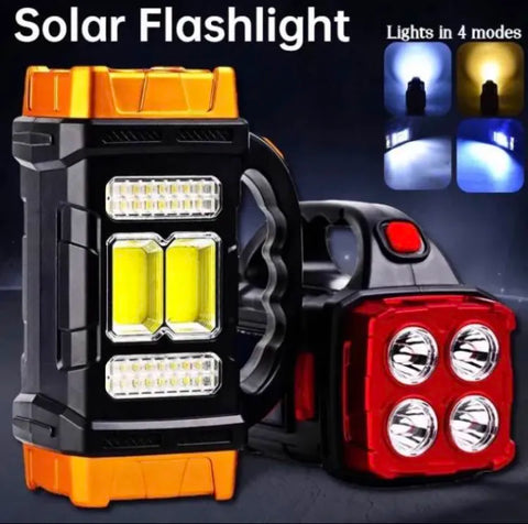2 in 1 Rechargeable Solar Charging LED Double Sided Handy Bulb Light Portable Emergency Light