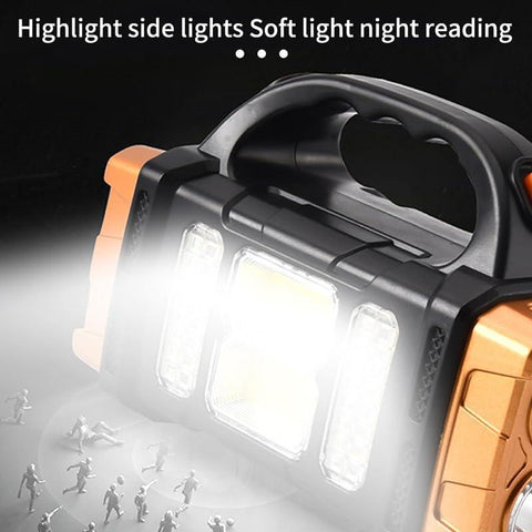 2 in 1 Rechargeable Solar Charging LED Double Sided Handy Bulb Light Portable Emergency Light