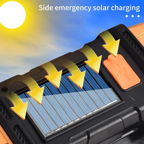 2 in 1 Rechargeable Solar Charging LED Double Sided Handy Bulb Light Portable Emergency Light