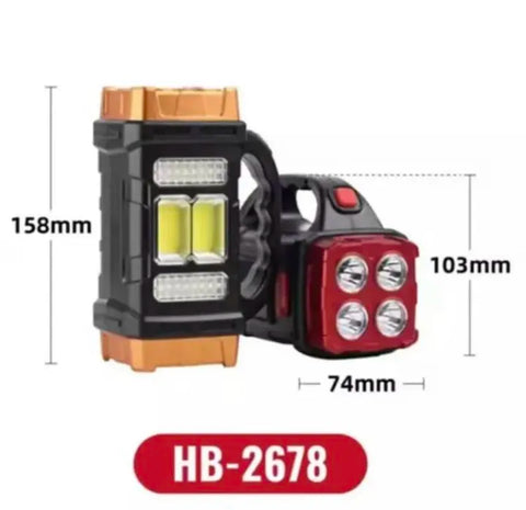 2 in 1 Rechargeable Solar Charging LED Double Sided Handy Bulb Light Portable Emergency Light