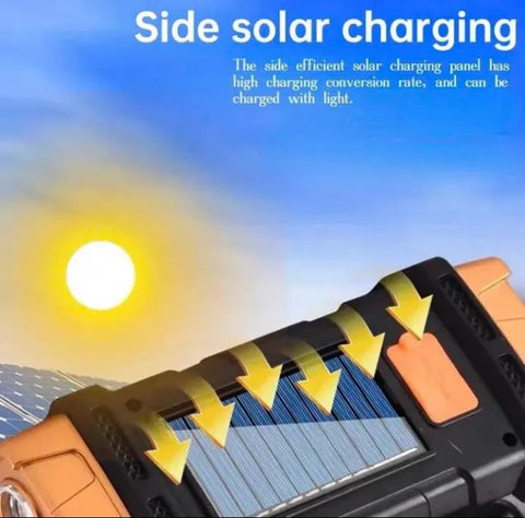 2 in 1 Rechargeable Solar Charging LED Double Sided Handy Bulb Light Portable Emergency Light
