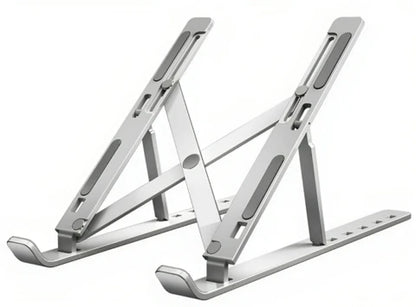 Foldable Metal Laptop Stand Adjustable Portable Laptop Holder for Desk Office & Travel