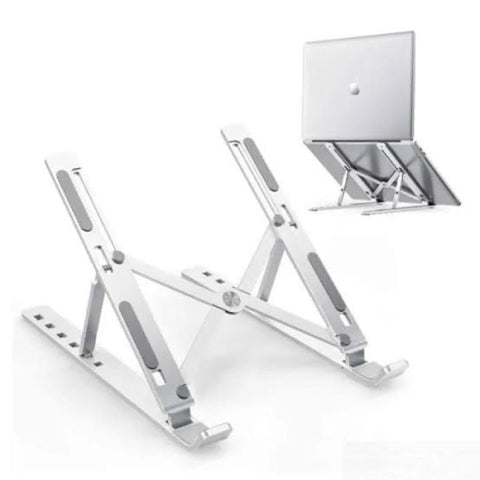 Foldable Metal Laptop Stand Adjustable Portable Laptop Holder for Desk Office & Travel