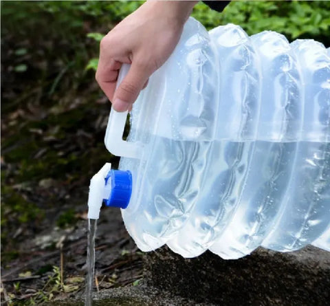 5L Foldable Water Bucket Portable Camping Water Storage Bag Outdoor Drinking Water Container