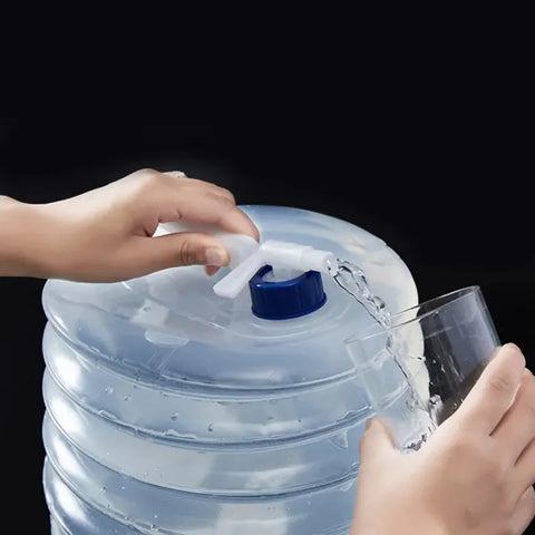5L Foldable Water Bucket Portable Camping Water Storage Bag Outdoor Drinking Water Container