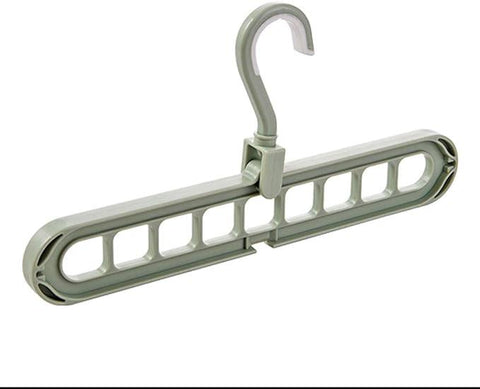 9 Hole Magic Clothes Hanger 360° Rotating Foldable Space Saving Closet Organizer