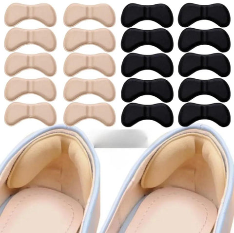 Butterfly Heel Pads Anti Slip Shoe Inserts Soft Heel Grips Cushion for Foot Comfort 1 Pair