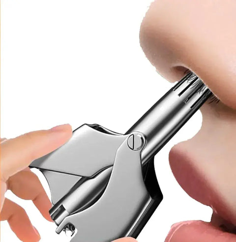 Manual Nose Hair Trimmer Stainless Steel Portable Nose & Ear Hair Removal Tool