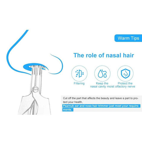 Manual Nose Hair Trimmer Stainless Steel Portable Nose & Ear Hair Removal Tool