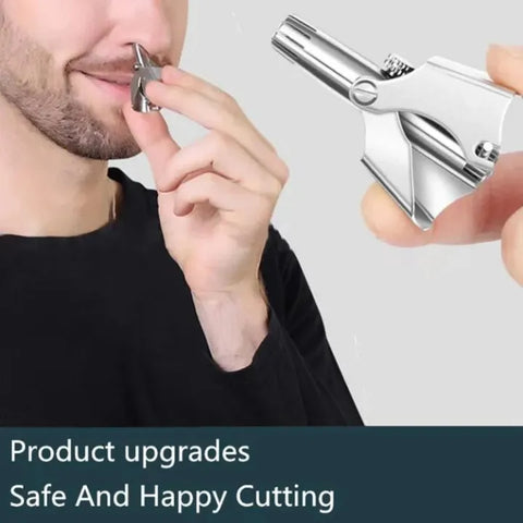 Manual Nose Hair Trimmer Stainless Steel Portable Nose & Ear Hair Removal Tool