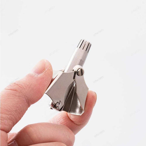 Manual Nose Hair Trimmer Stainless Steel Portable Nose & Ear Hair Removal Tool