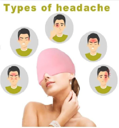 Migraine Relief Ice Cap Cooling Head Wrap for Headache Stress & Migraine Therapy