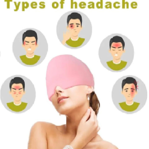 Migraine Relief Ice Cap Cooling Head Wrap for Headache Stress & Migraine Therapy