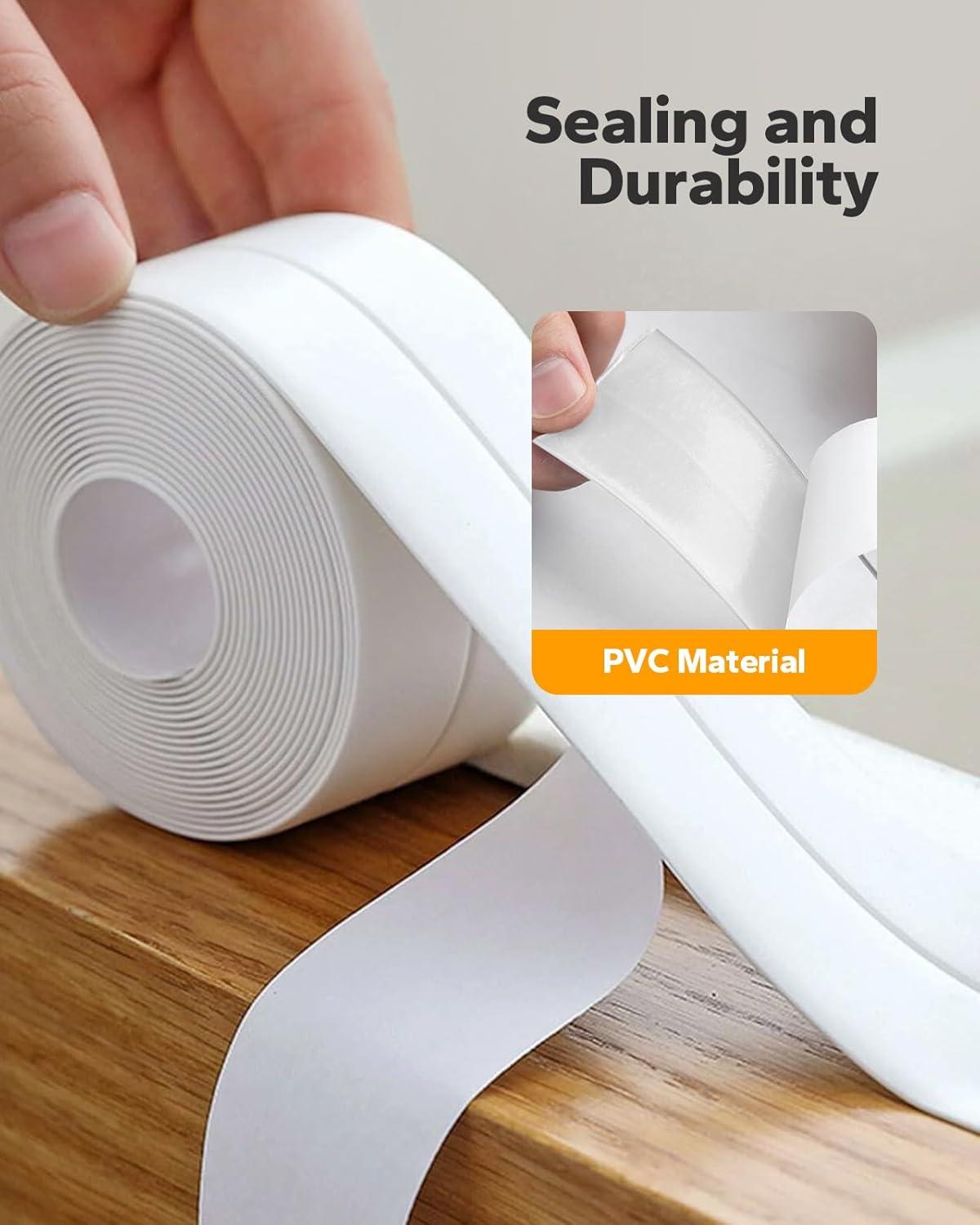 Self Adhesive Caulk Tape Waterproof Wall Sealing Strip for Kitchen Bathroom Sink & Toilet