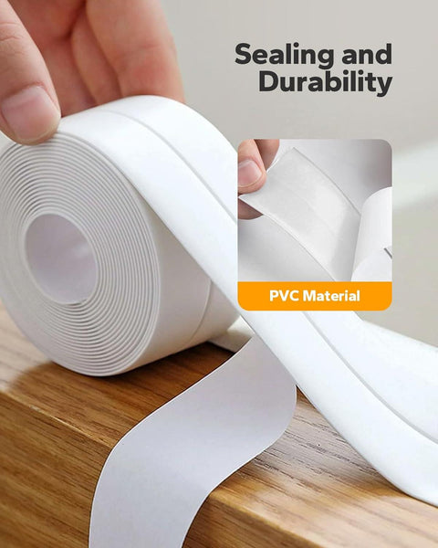 Self Adhesive Caulk Tape Waterproof Wall Sealing Strip for Kitchen Bathroom Sink & Toilet