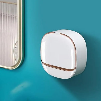 Self Draining Soap Dispenser Holder Round Shape Soap Dish for Bathroom & Kitchen