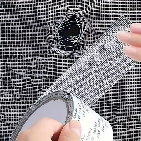 Window Screen Repair Tape Self Adhesive Fiberglass Mesh Patch Roll 2 Meter Mosquito Net Repair Tape
