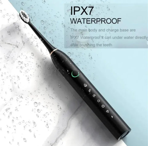 X3 Electric Toothbrush 6 Cleaning Modes USB Rechargeable Sonic Toothbrush for Adults & Kids