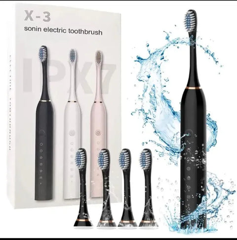 X3 Electric Toothbrush 6 Cleaning Modes USB Rechargeable Sonic Toothbrush for Adults & Kids
