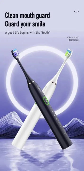 X3 Electric Toothbrush 6 Cleaning Modes USB Rechargeable Sonic Toothbrush for Adults & Kids