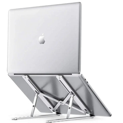 Foldable Metal Laptop Stand Adjustable Portable Laptop Holder for Desk Office & Travel
